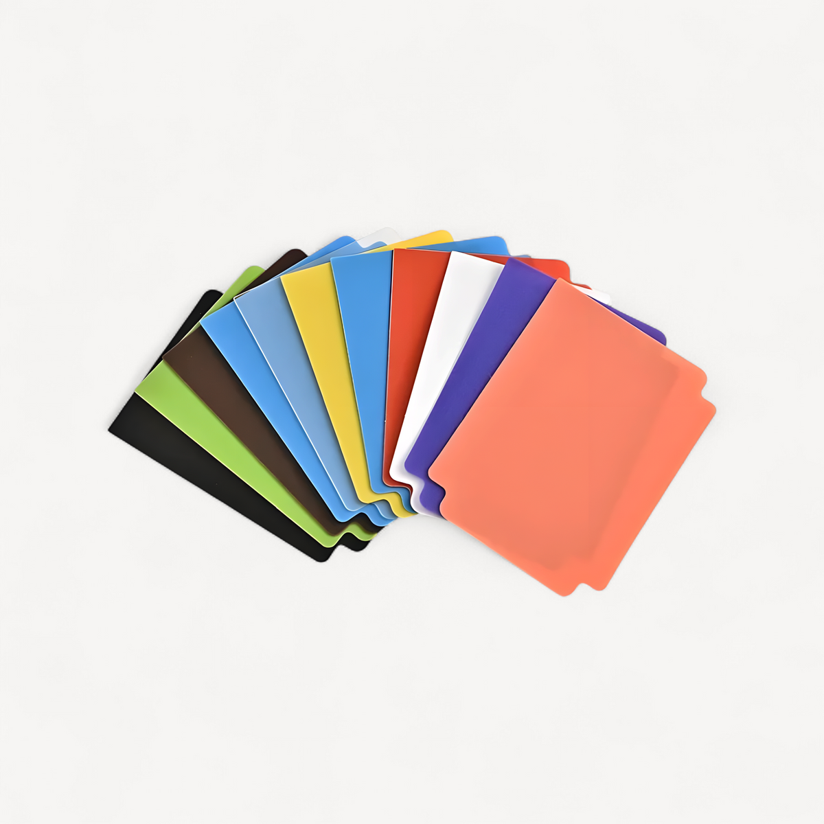 10pcs/set Multicolor PP Card Separator Board Game Accessories (mahjong card clutch)