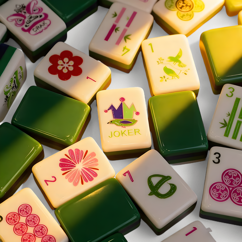4 Layer Acrylic Mahjong Board Game Set 160pcs American Mahjong Tiles with Green Back Portable Travel Set for Adults Family Party (4 layer acrylic mahjong set)