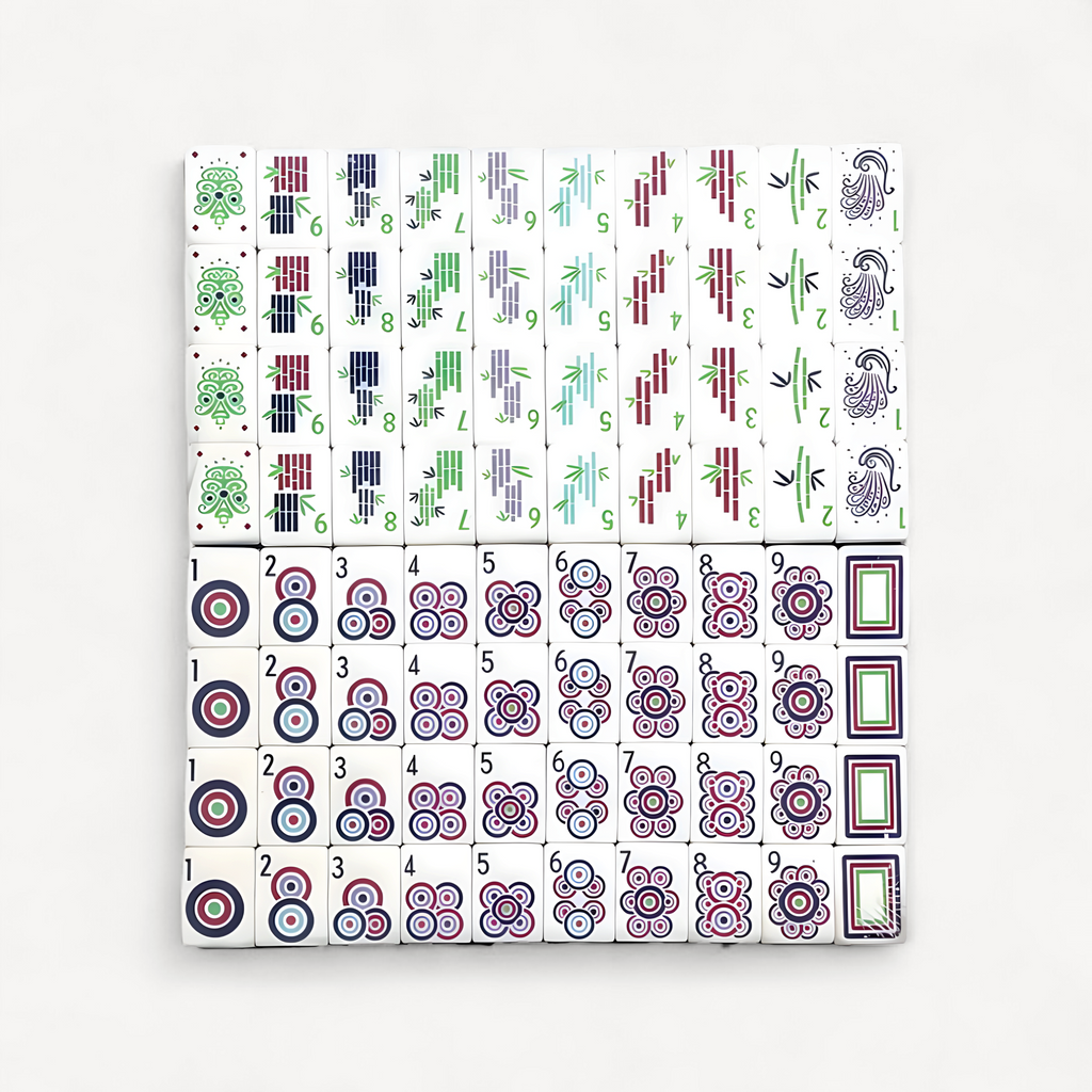 4 Layer Acrylic Mahjong Game American Mahjong Tile Set for Adults 160pcs Mahjong Tiles Portable Family Party Surprise Gifts (american mahjong tiles set)