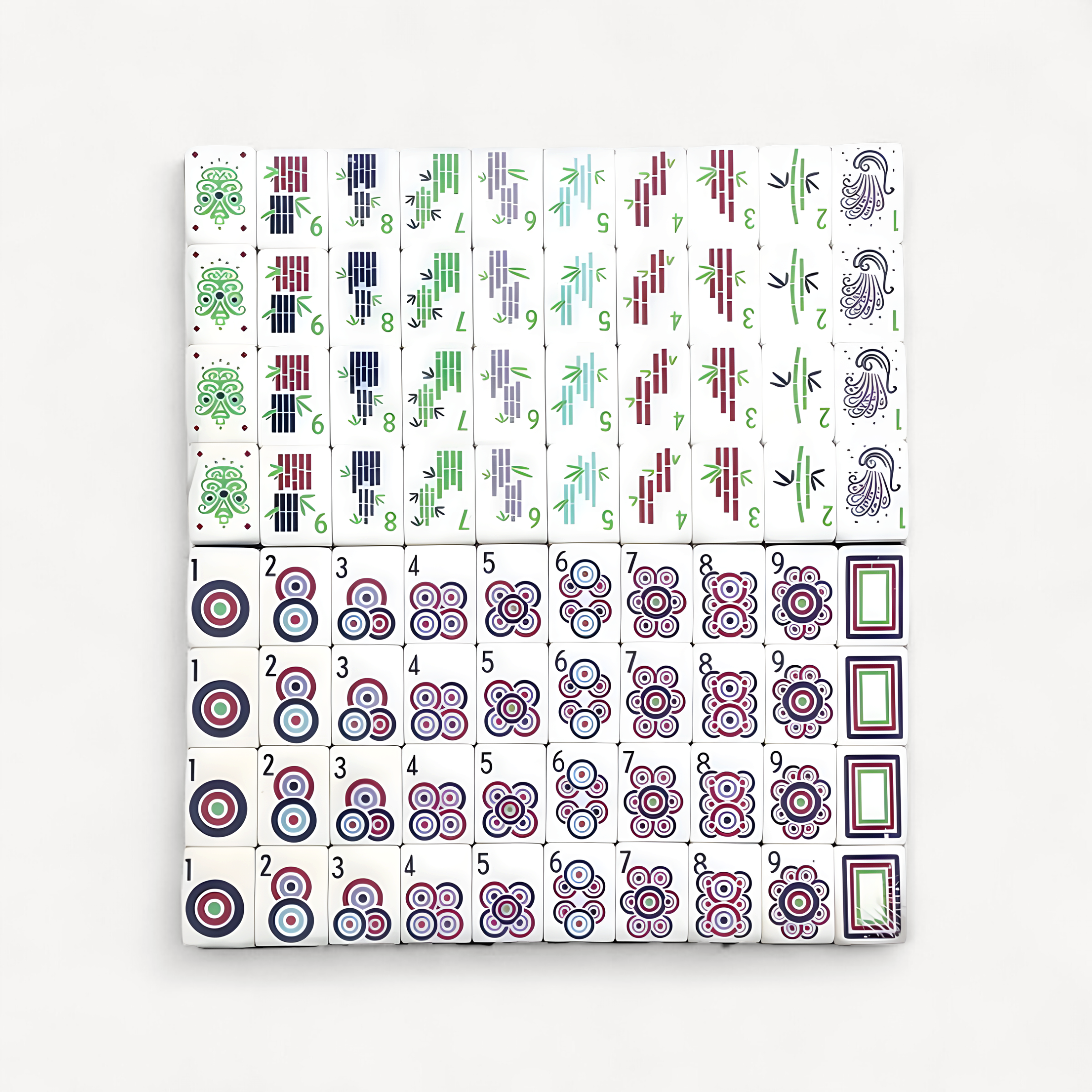 4 Layer Acrylic Mahjong Game American Mahjong Tile Set for Adults 160pcs Mahjong Tiles Portable Family Party Surprise Gifts (american mahjong tiles set)