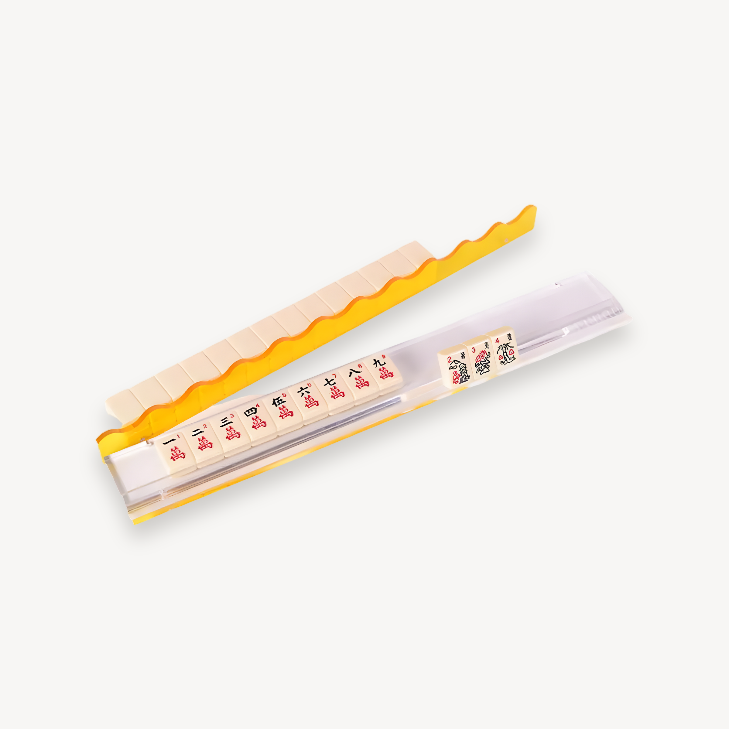 45cm/17.5" Clear Acrylic Mahjong Racks with Magnet Professional Tile Organizer & Racks, Portable Mahjong Accessories (mahjong rack with magnet)