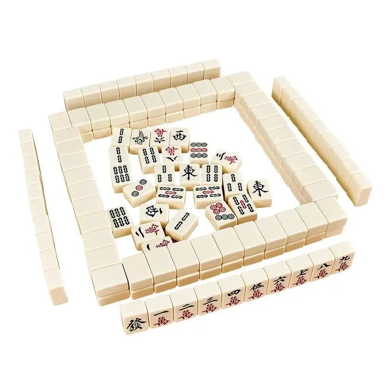 Household hand-rubbing first-class mahjong, medium and large mahjong tiles, imitation jade color tooth yellow 36 40 42MM (hand rubbed mahjong tiles)