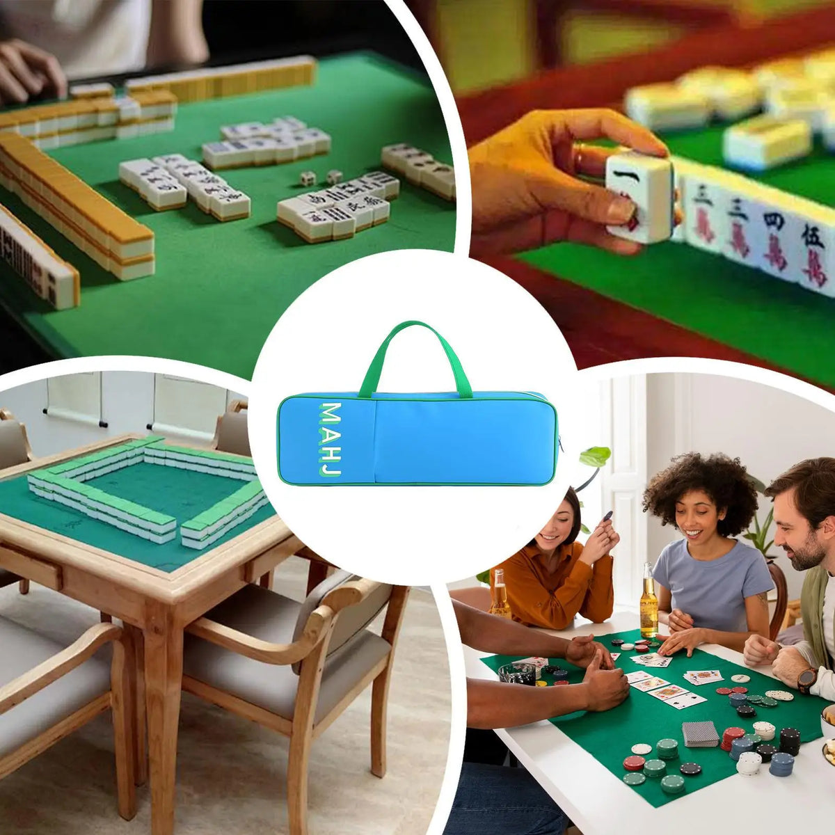 Mahjong Tile Organizer, Protective Storage Bags