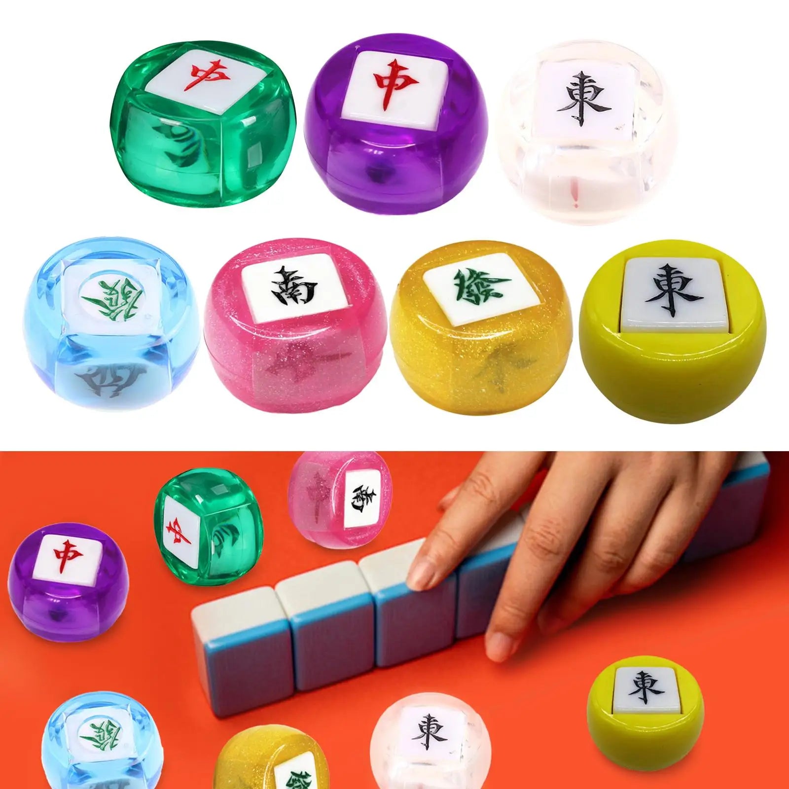 Mahjong Dice Set, Wind Direction Faces