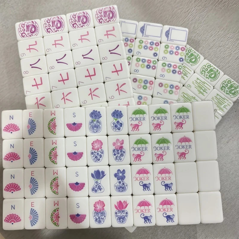 American Mahjong Tiles Set, 160 Tiles, Eight Colours | Rosemary