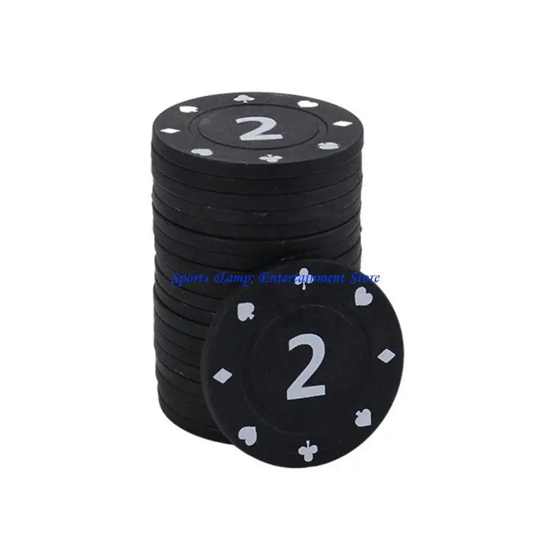 G7NF Pack of 100Pcs Game Wagering Mahjong Money Chip Set For Gambling Game Playings Counting and Other Recreations Game (mahjong scoring coins)