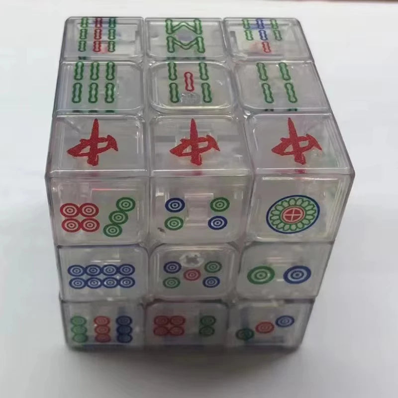 Tiktok Three-tier mahjong cube Decompression Toys Infinity Flip Magic Cube Puzzle Relieve Autism Calm Home Braille Games ornamen (tiktok mahjong set)
