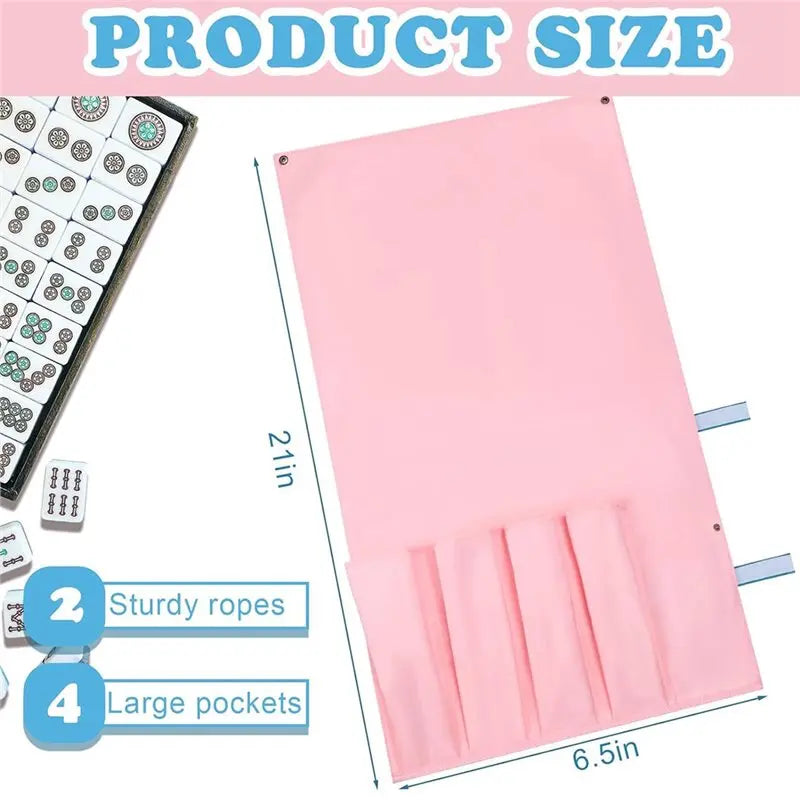 Tile Bag Accessory For Mahjong Bags Protective Sleeve For Mahjong Racks And Pushers 20 Inch,Empty Mah Jong Bag Only (mahjong rack sleeve)