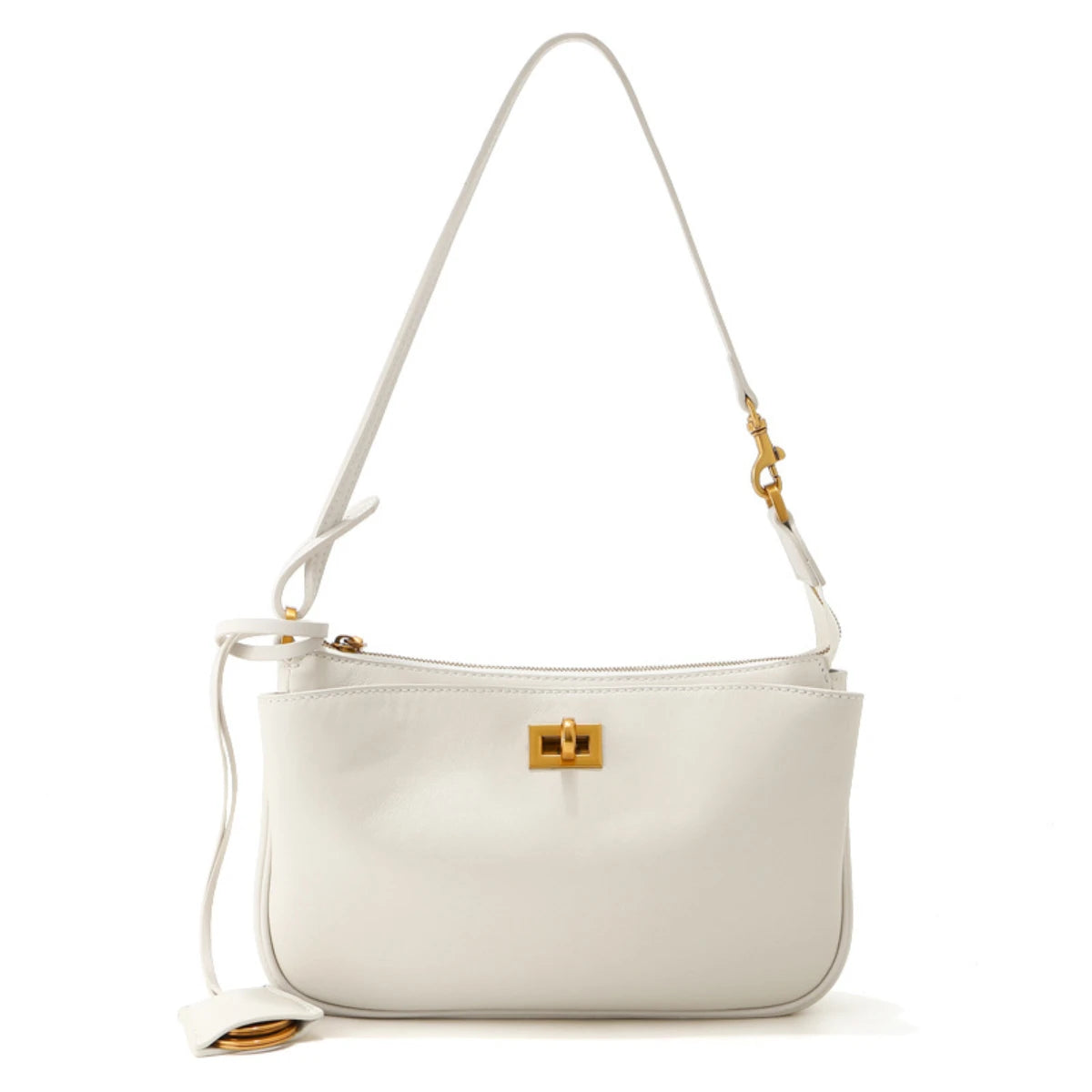 Women's Premium Genuine Leather Underarm Bag Luxury Cowhide Mahjong Bag Versatile Commute Shoulder Crossbody Handbag For Women (mahjong leather handbag)