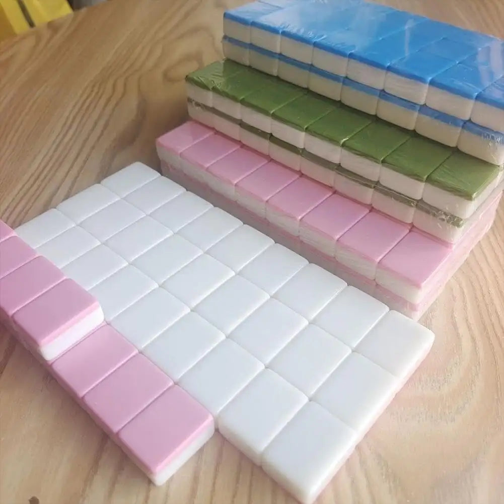 30mm Seaside Escape Mahjong Board Game 64+1 Blocks Sets 65 Shiny Tiles Two Players Majiang for Family Party Games Customizable (seaside escape mahjong board game)