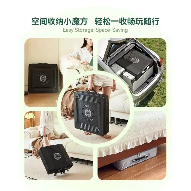 Compact Mahjong Table with Patented Random Shuffle 90% Lighter Design Mahjong Machine for Small Spaces and Travel Use (compact mahjong table)