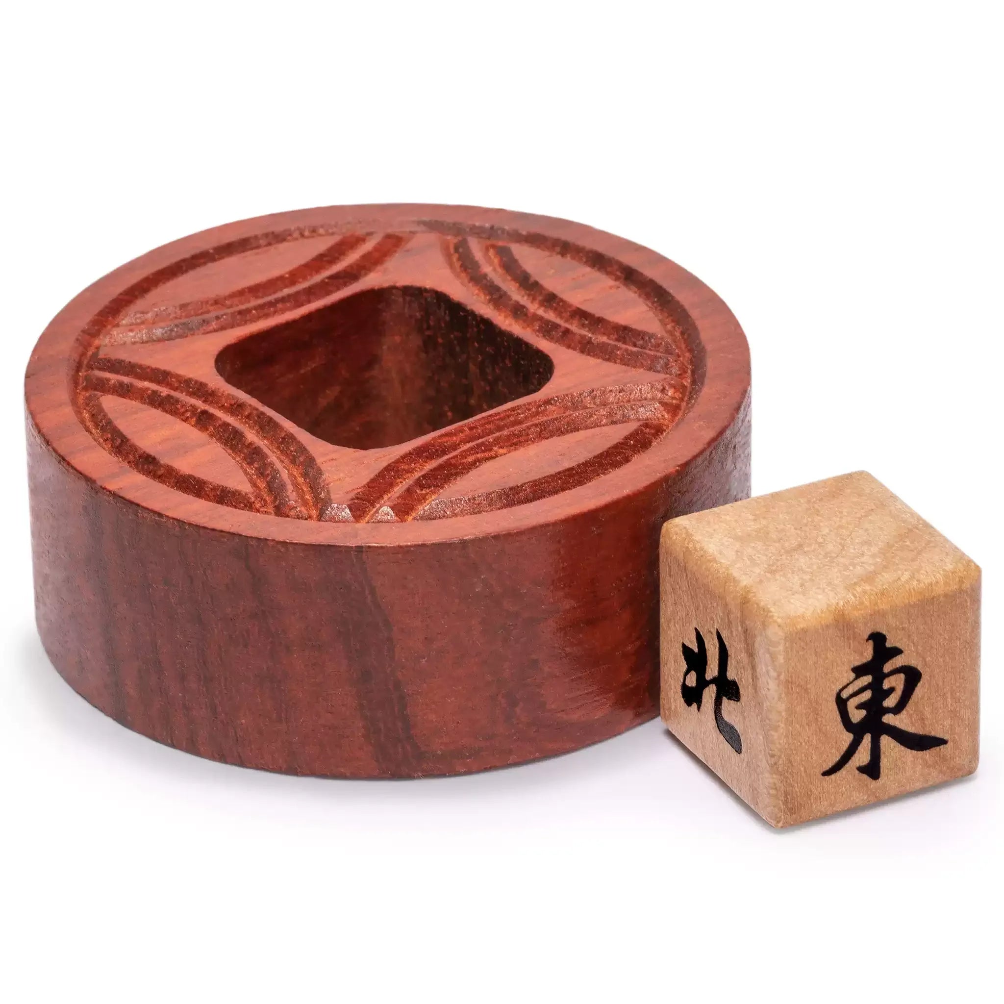 Wooden Mahjong Wind Indicator, Solid Wood