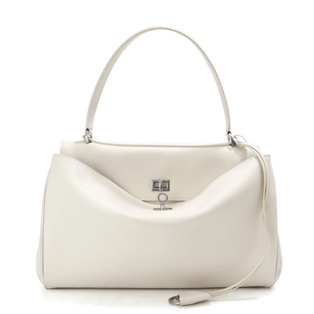 Mahjong Leather Handbag, Two Sizes, Cowhide