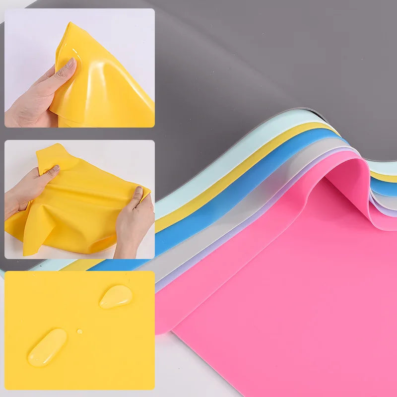 Extra Large Silicone Mat for Crafts Epoxy Resin Jewelry Casting Premium Silicone Placemat Nonslip Nonstick Countertop Protector (silicone mahjong mat)