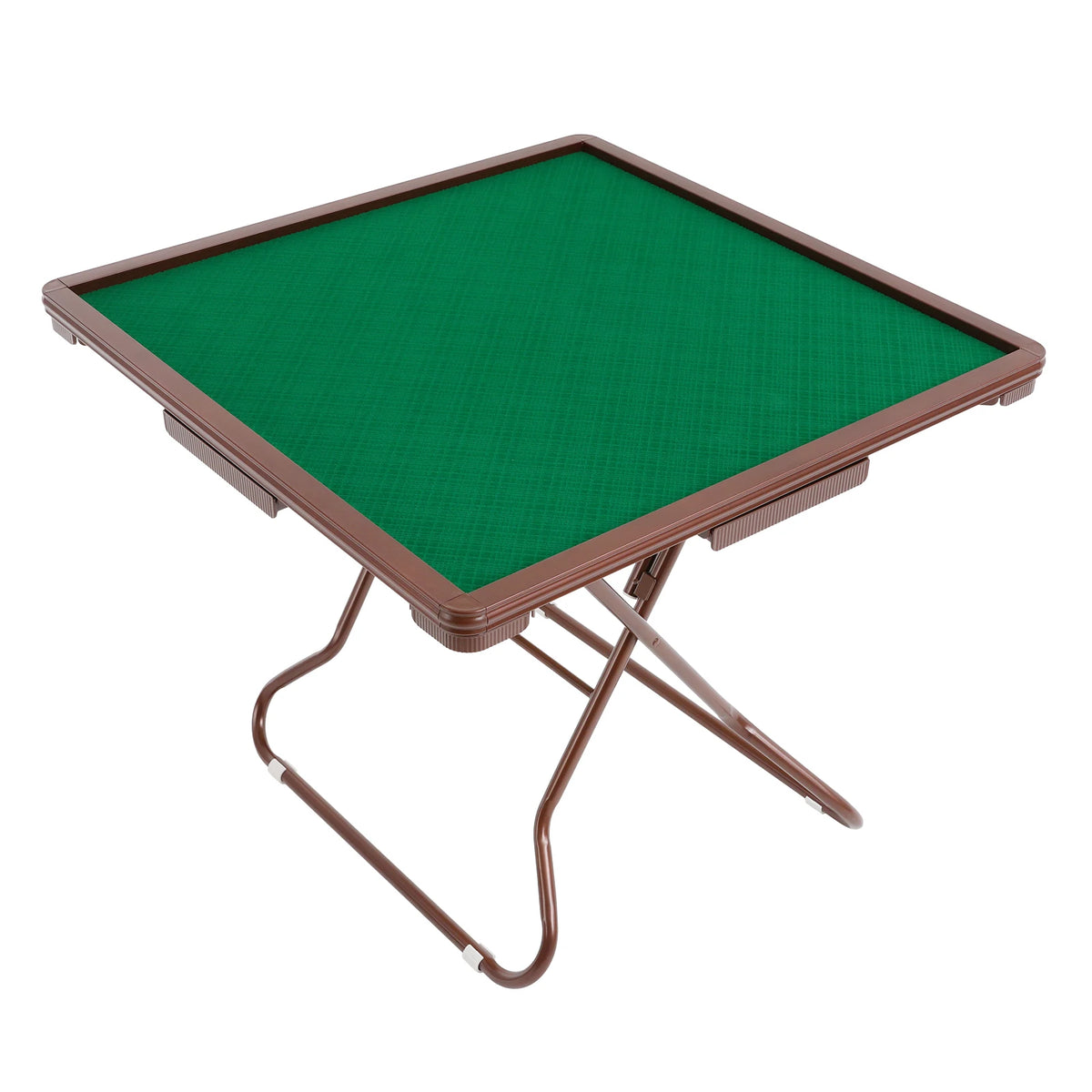 35in Foldable Mahjong Table, Mahjong Table with 4 Cup Holders & 4 Drawers for 4 People, Portable Mahjong Table Bearing 150kg (foldable mahjong table)