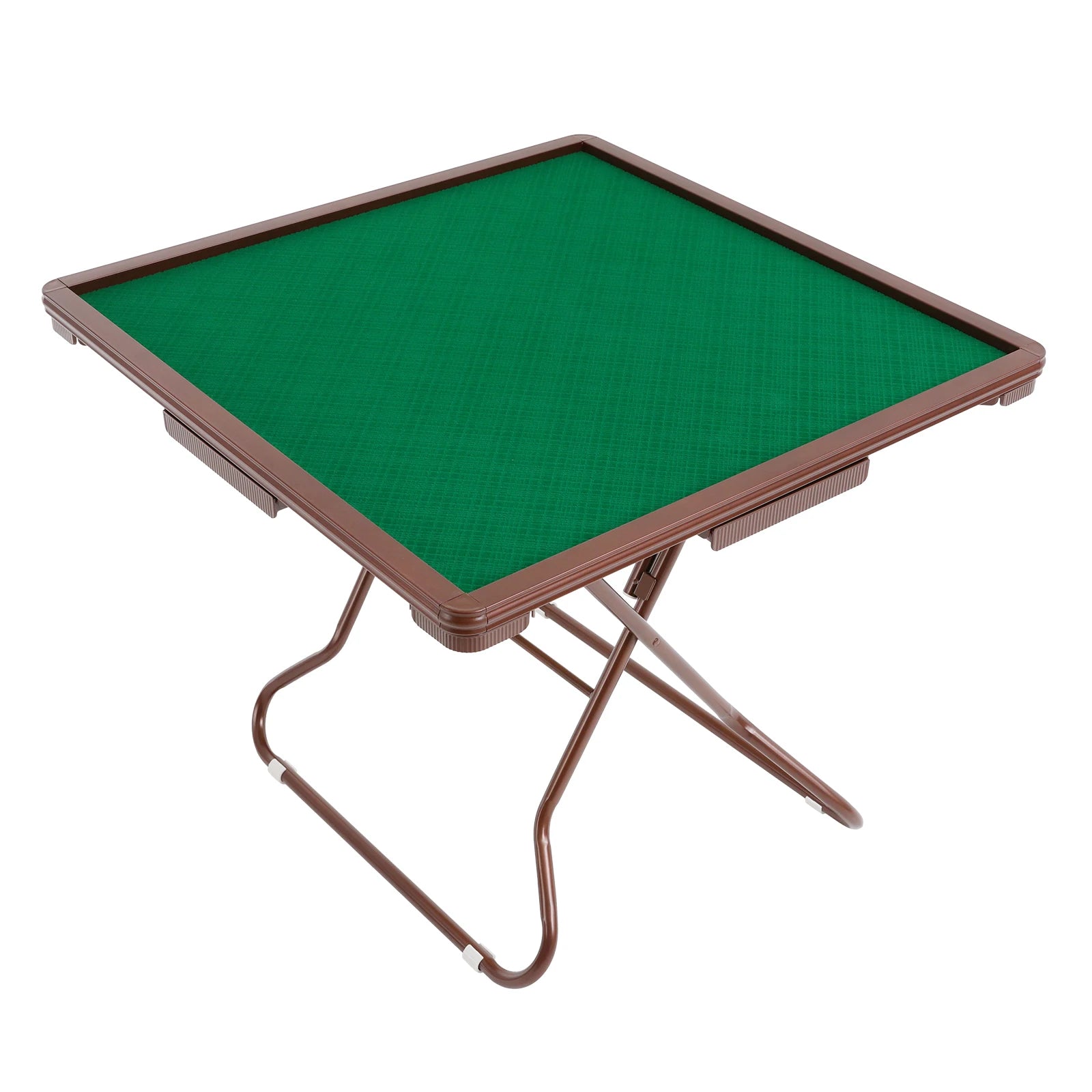 35in Foldable Mahjong Table, Mahjong Table with 4 Cup Holders & 4 Drawers for 4 People, Portable Mahjong Table Bearing 150kg (foldable mahjong table)