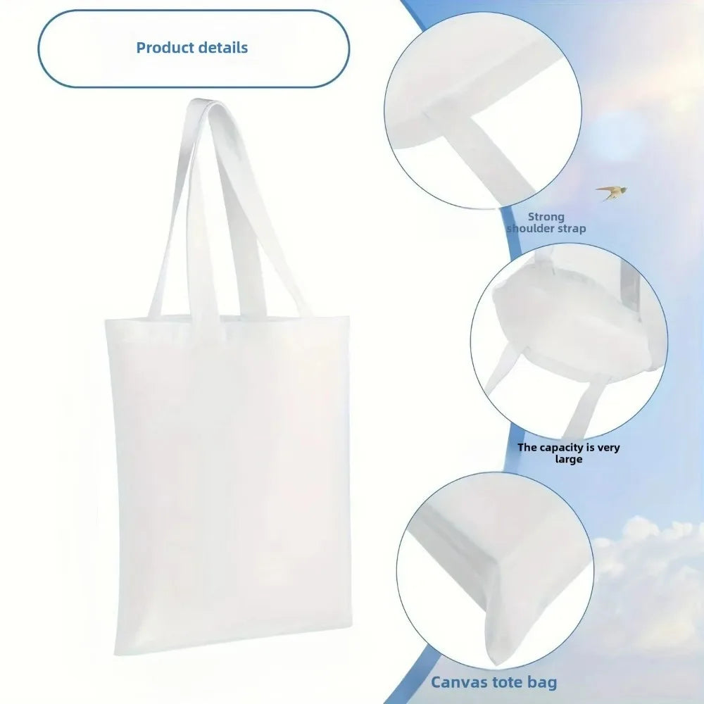Mahjong Cocktail Tote Bag Versatile Canvas Shoulder Bag for Women Casual Reusable Picnic Beach Shopping Handbag Minimalist White (mahjong leather shoulder bag)