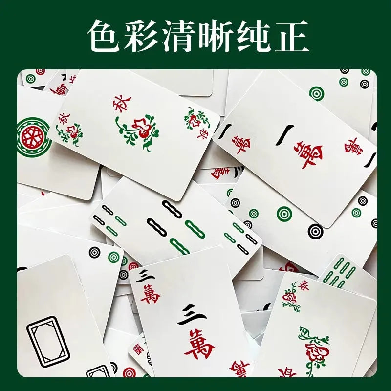 Waterproof Mahjong Playing Cards, Thickened