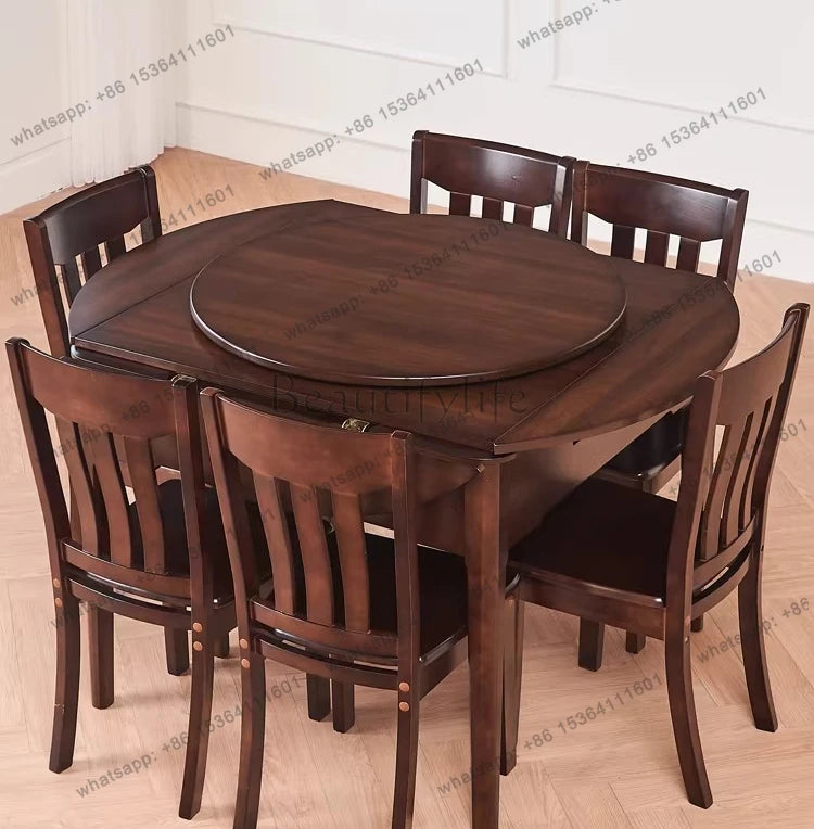 Solid Wood Mahjong Table, Automatic Dining Table