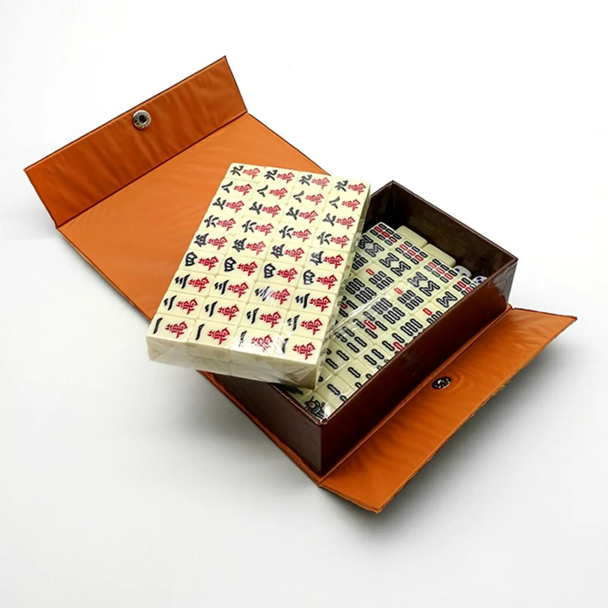 Chinese Mahjong Game Set 144 Sheets Traditional Chinese Version Game classic tiles Games Travel Mahjong Set for Travel (traditional chinese mahjong set)