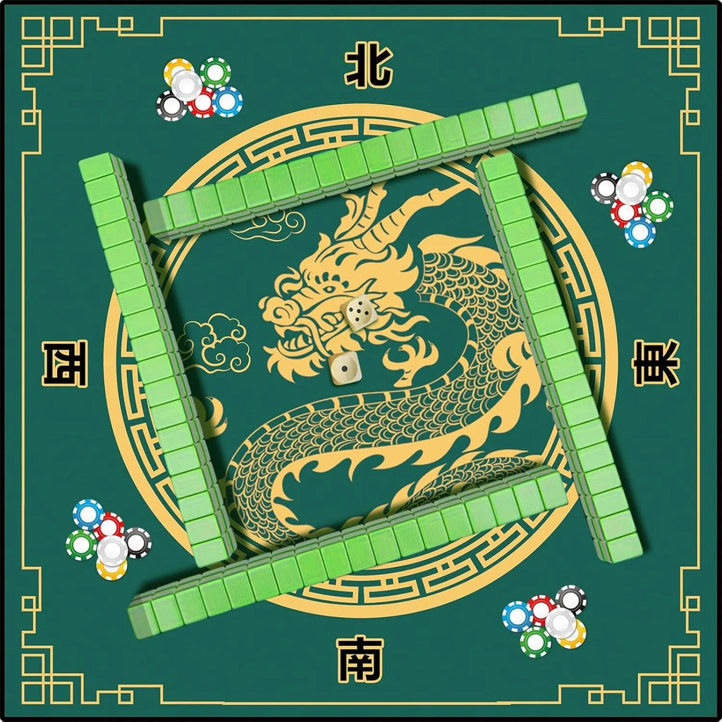 70/80/90cm mahjong game rubber table mat creative design gathering multiplayer game mahjong table mat entertainment accessories (mahjong table mat)