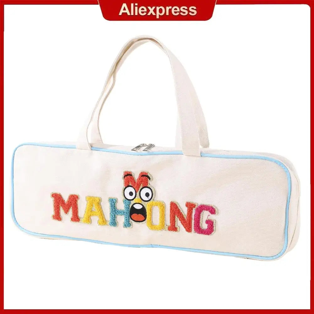 Mahjong Tile Storage Bag, Waterproof Canvas