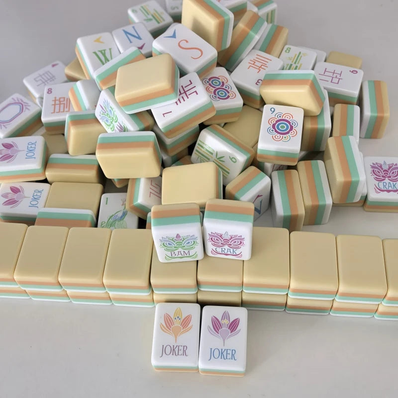 American Mahjong Tiles Set, 160 Tiles, Eight Colours | Rosemary