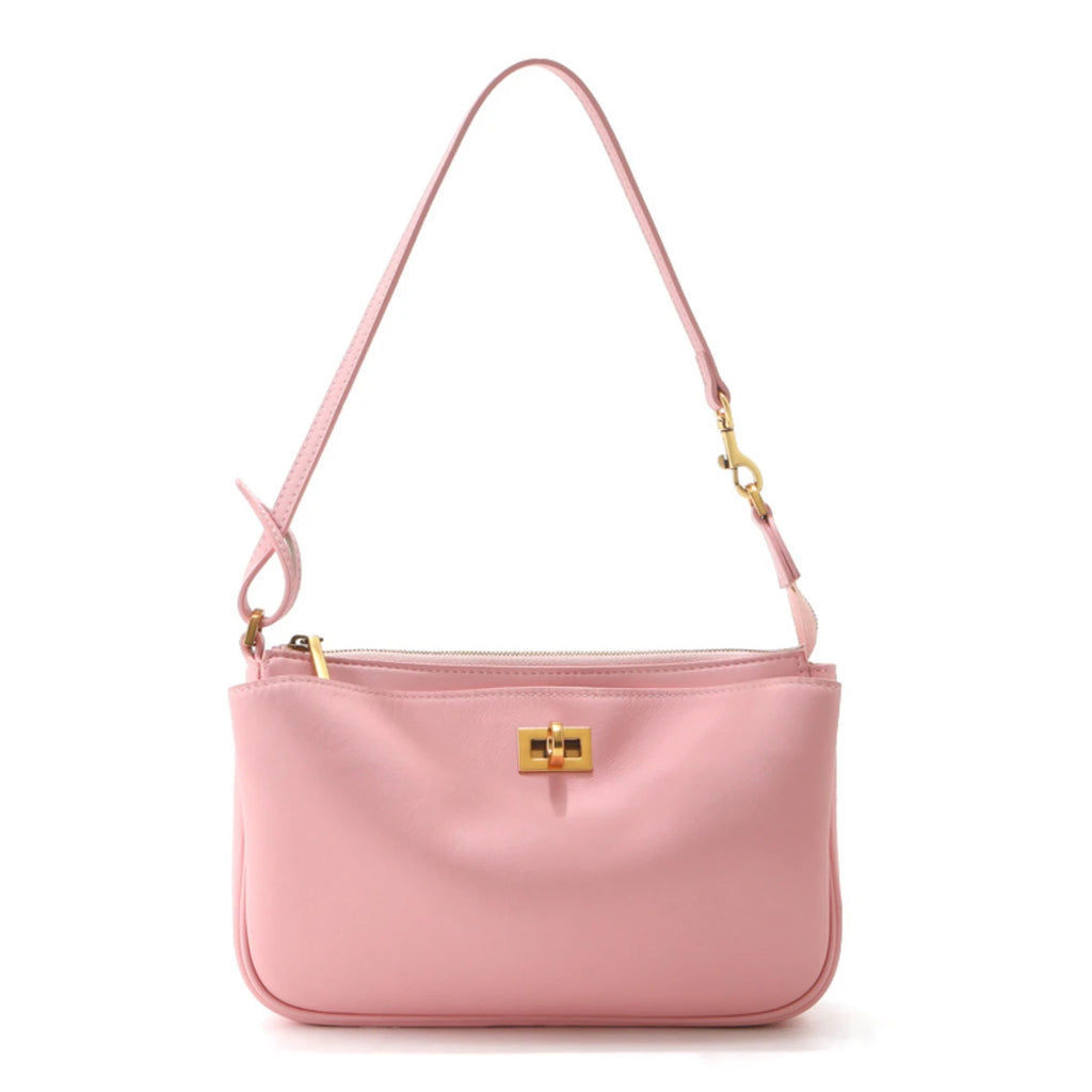 Women's Premium Genuine Leather Underarm Bag Luxury Cowhide Mahjong Bag Versatile Commute Shoulder Crossbody Handbag For Women (mahjong leather handbag)