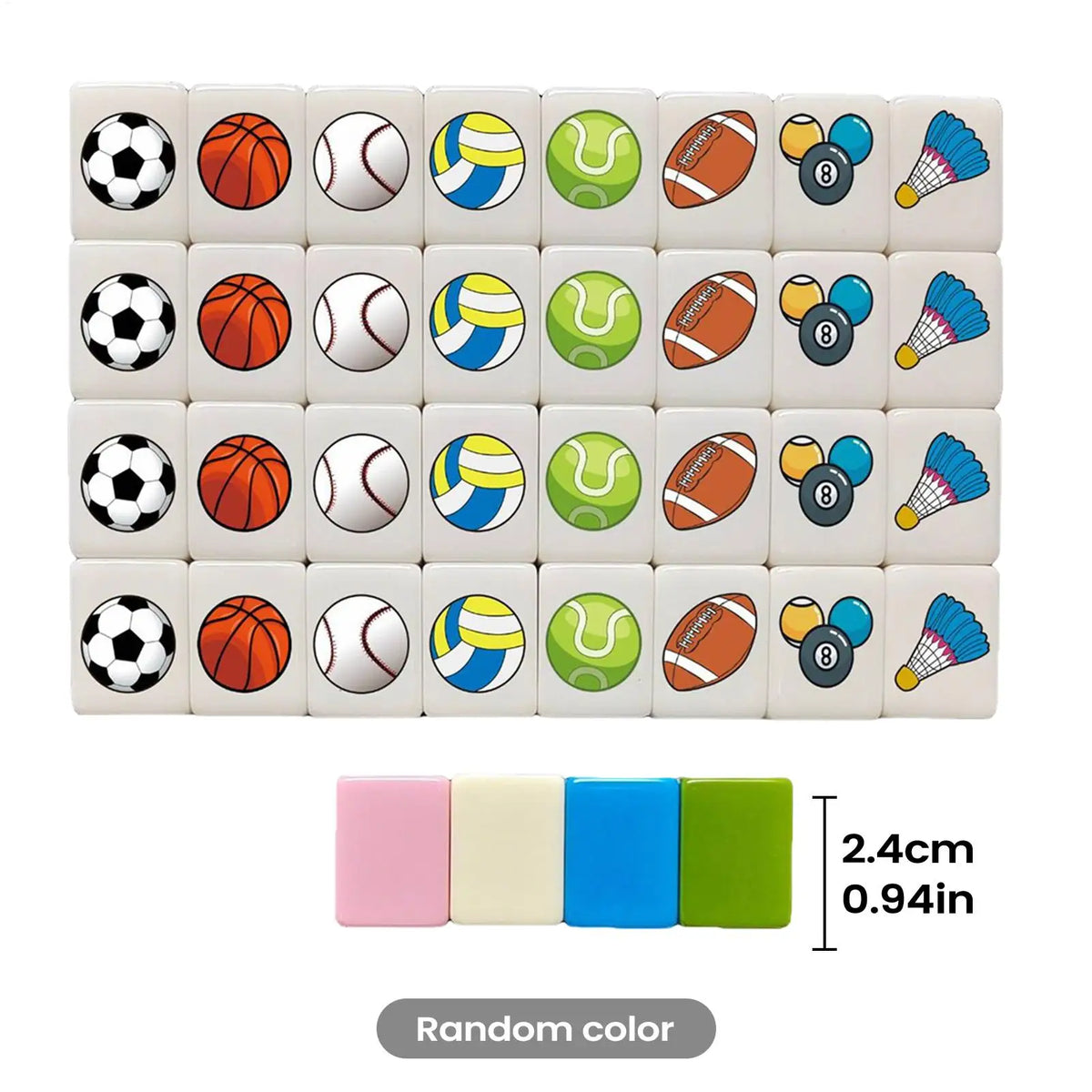 Parent Child Mahjong Toy Set, Portable