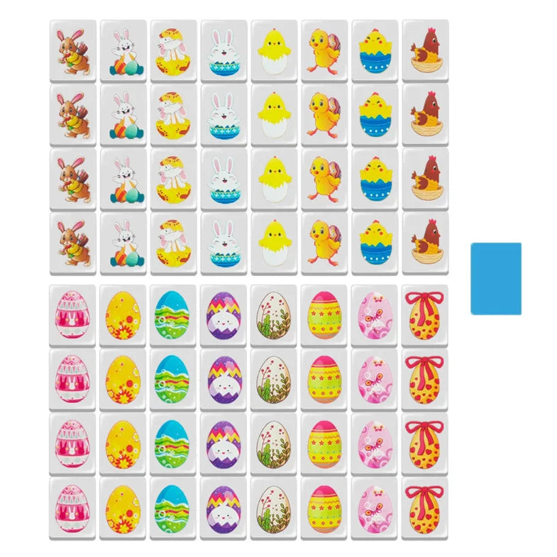 30mm Seaside Escape Mahjong Board Game 64+1 Blocks Sets 65 Shiny Tiles Two Players Majiang for Family Party Games Customizable (seaside escape mahjong board game)