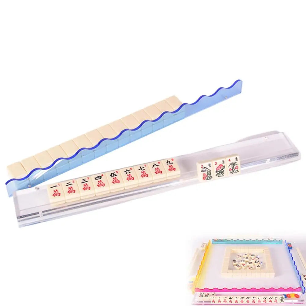 Mahjong Rack with Magnet, 45 cm, Clear Acrylic