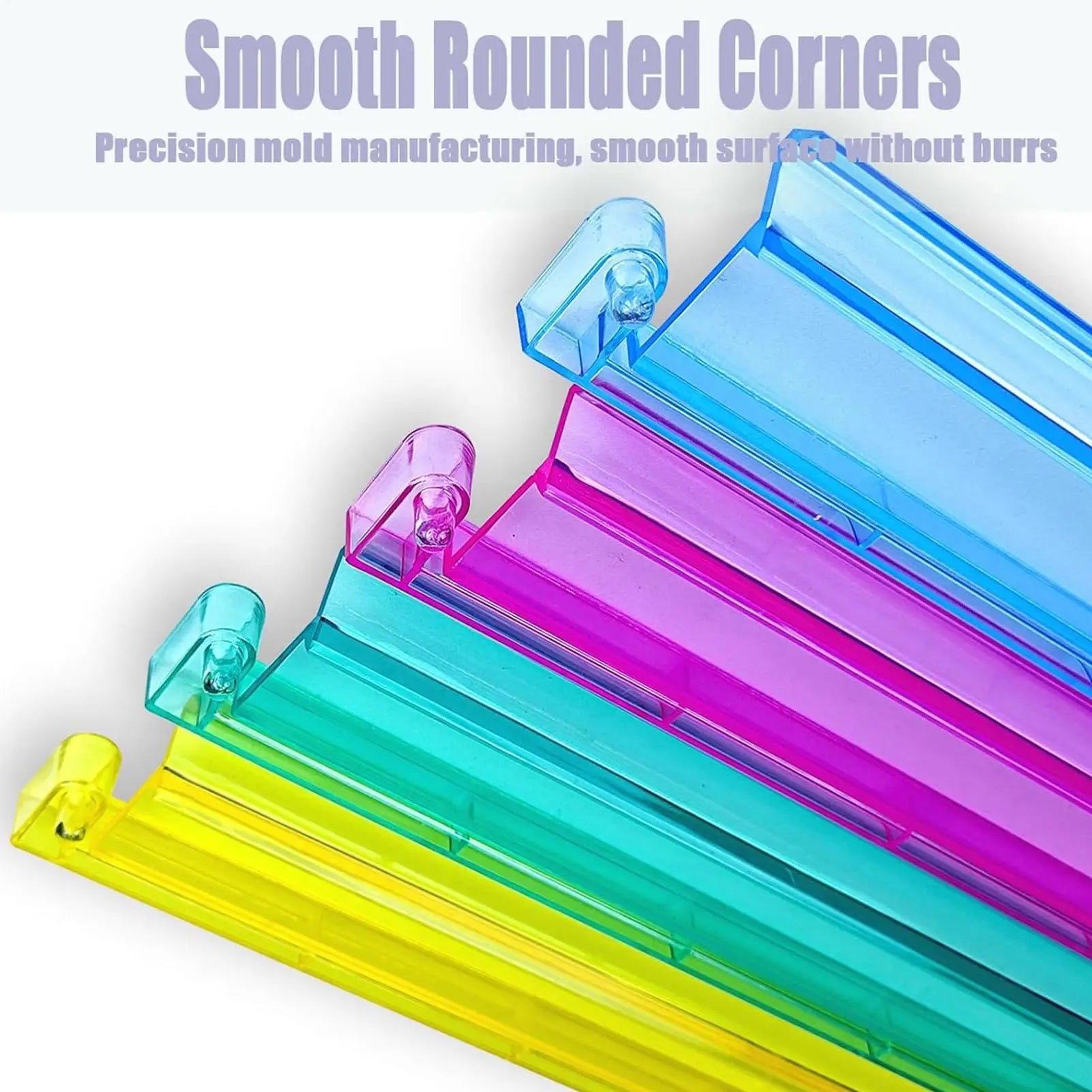 4PCS 2In1 Mahjong Racks Pushers Set Acrylic Storage Organizer Board Game Accessories Mah Jongg Toy Accessories (mahjong rack storage organizer)