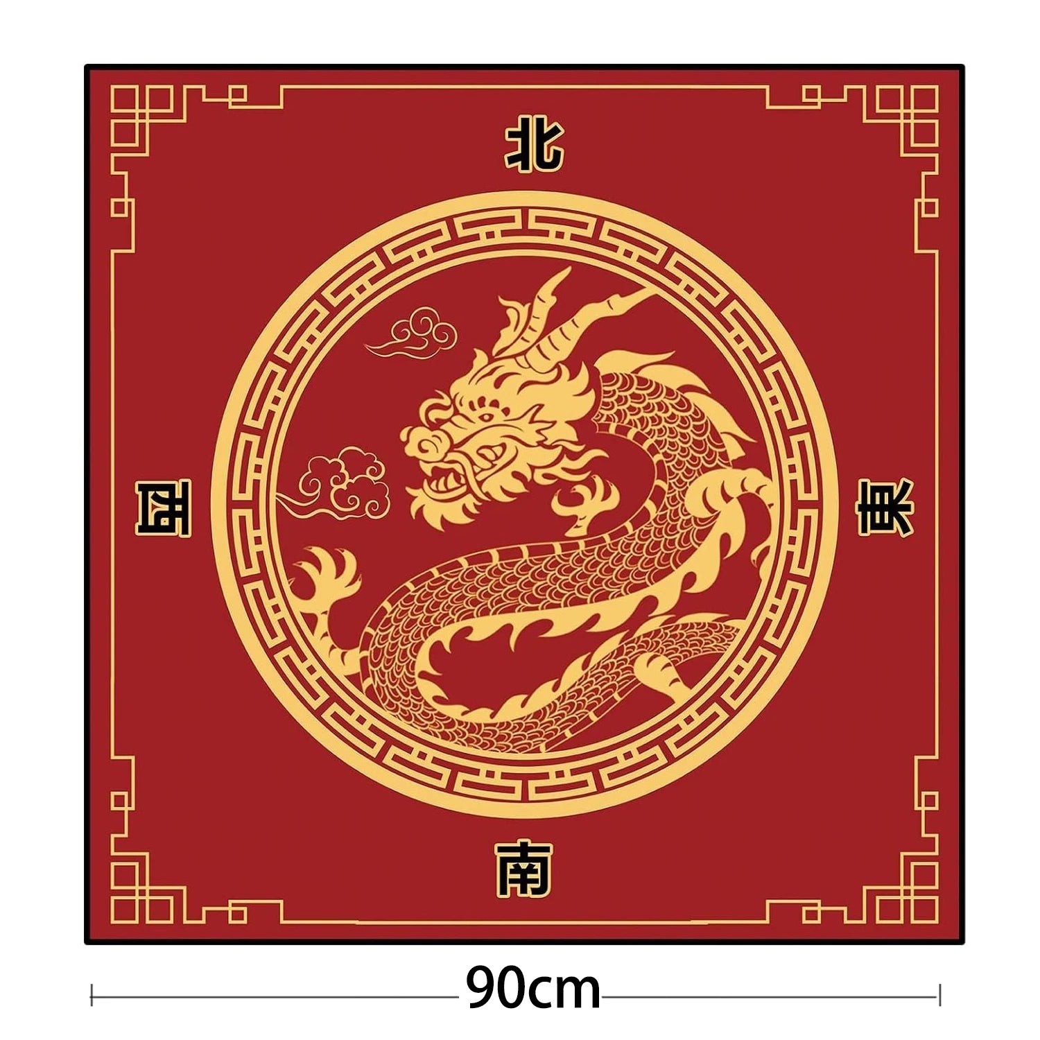 70/80/90cm creative design mahjong game rubber table mat party multiplayer game mahjong mat entertainment accessories (rubber mahjong table mat)