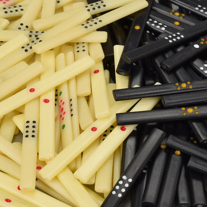 84pcs Set Mahjong Pocker Counting Bar Point Stick Chips Gambling With Value For Board Game (mahjong scoring sticks)