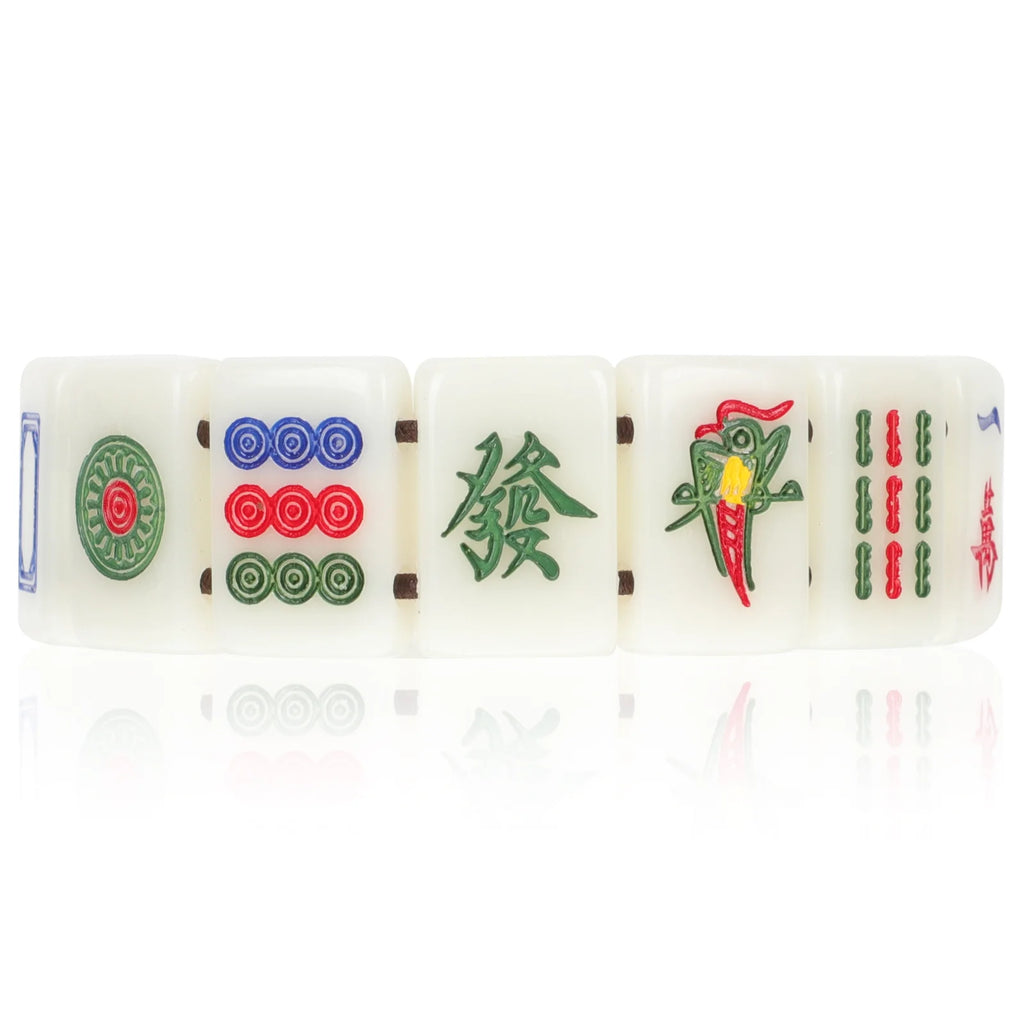 Elastic Acrylic Mahjong Bracelet For Men Couples Mahjong Tiles Fashion Jewelry Accessories Wrist Chains Gift Bracelets (mahjong tile bracelet)