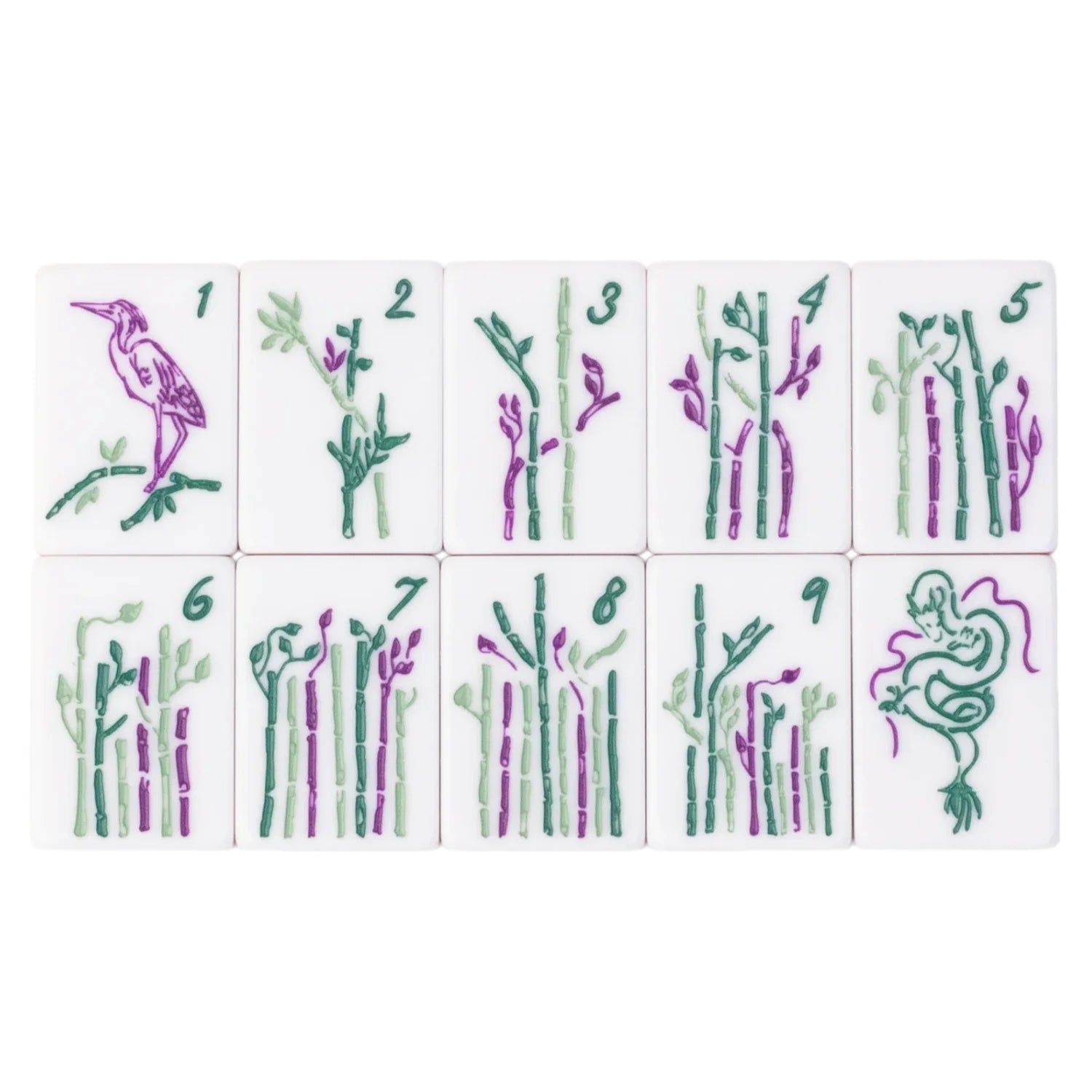 Factory OEM Color 160 Mahjong Tiles Mahjong Crafts  Luxury American Mahjong Art Tile Mini Acrylic Set Artworks (luxury american mahjong tiles)