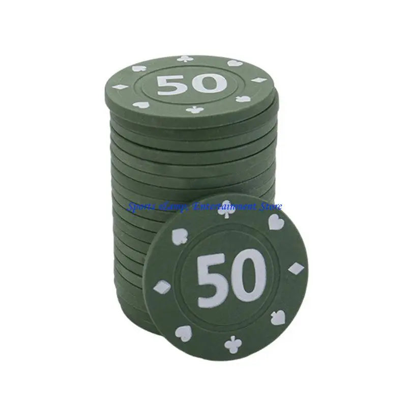 G7NF Pack of 100Pcs Game Wagering Mahjong Money Chip Set For Gambling Game Playings Counting and Other Recreations Game (mahjong scoring coins)