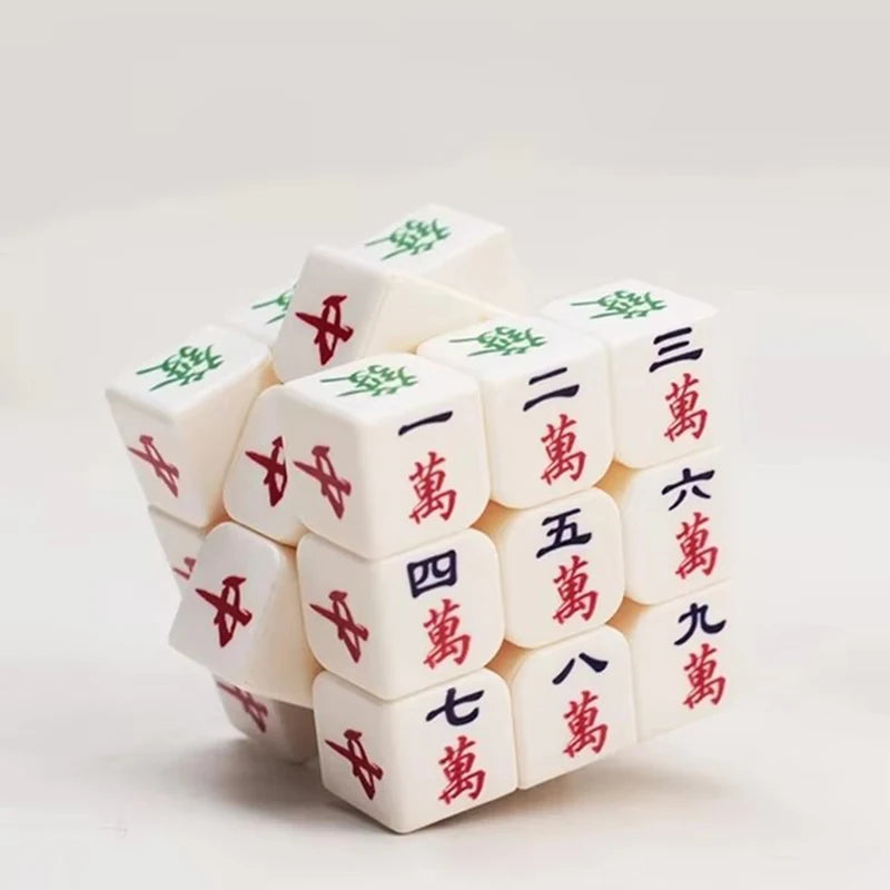 Tiktok Three-tier mahjong cube Decompression Toys Infinity Flip Magic Cube Puzzle Relieve Autism Calm Home Braille Games ornamen (tiktok mahjong set)