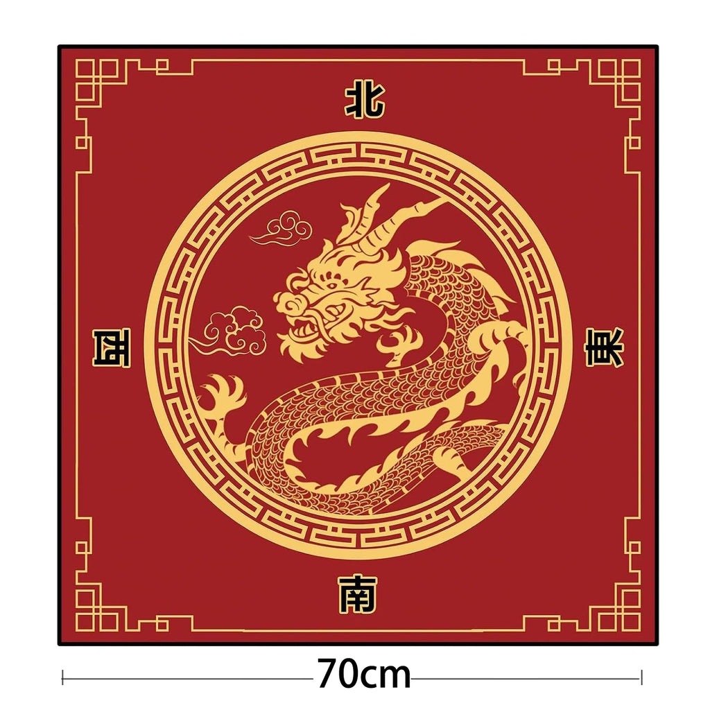 70/80/90cm creative design mahjong game rubber table mat party multiplayer game mahjong mat entertainment accessories (rubber mahjong table mat)