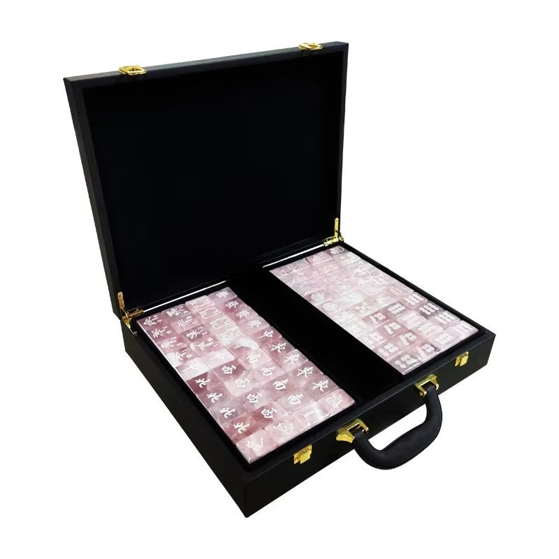 Jade Mahjong Game Set with Case, Tiles (jade mahjong game set)