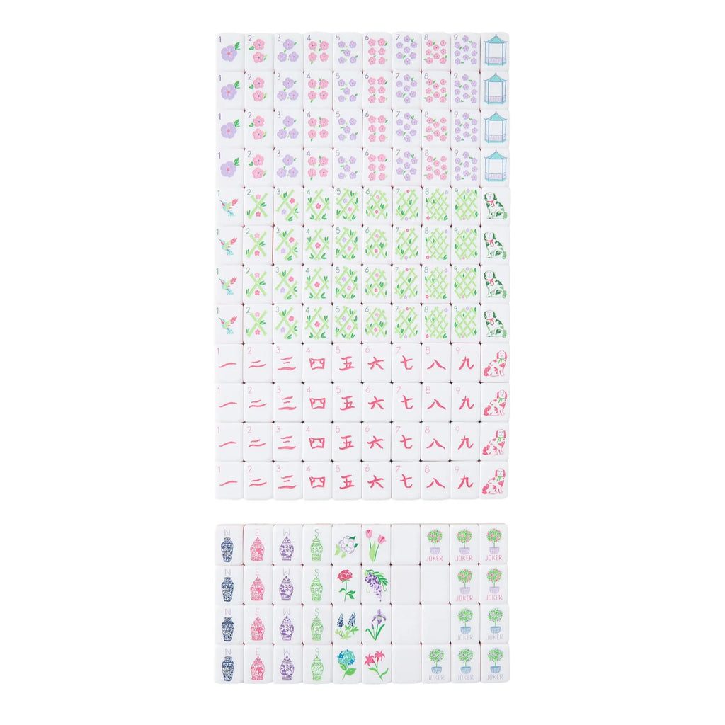 4 Layer Acrylic Mahjong 160pcs American Mahjong Tiles Set for Adults with Light Purple Back Portable Travel Leisure Board Game (acrylic american mahjong set)