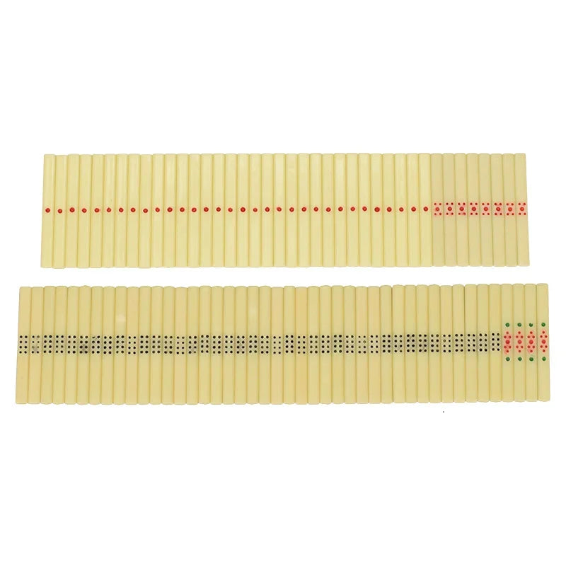 84pcs Set Mahjong Pocker Counting Bar Point Stick Chips Gambling With Value For Board Game (mahjong scoring sticks)