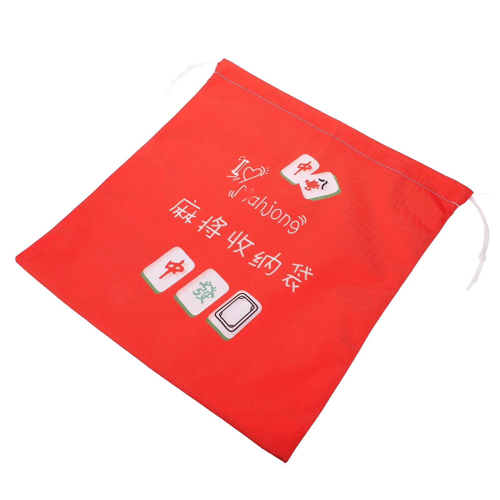 Portable Mahjong Storage Bag Oxford Fabric Drawstring Organizer Lightweight Foldable Mahjong Holder Travel Carry Pouch for Tiles (portable mahjong storage bag)