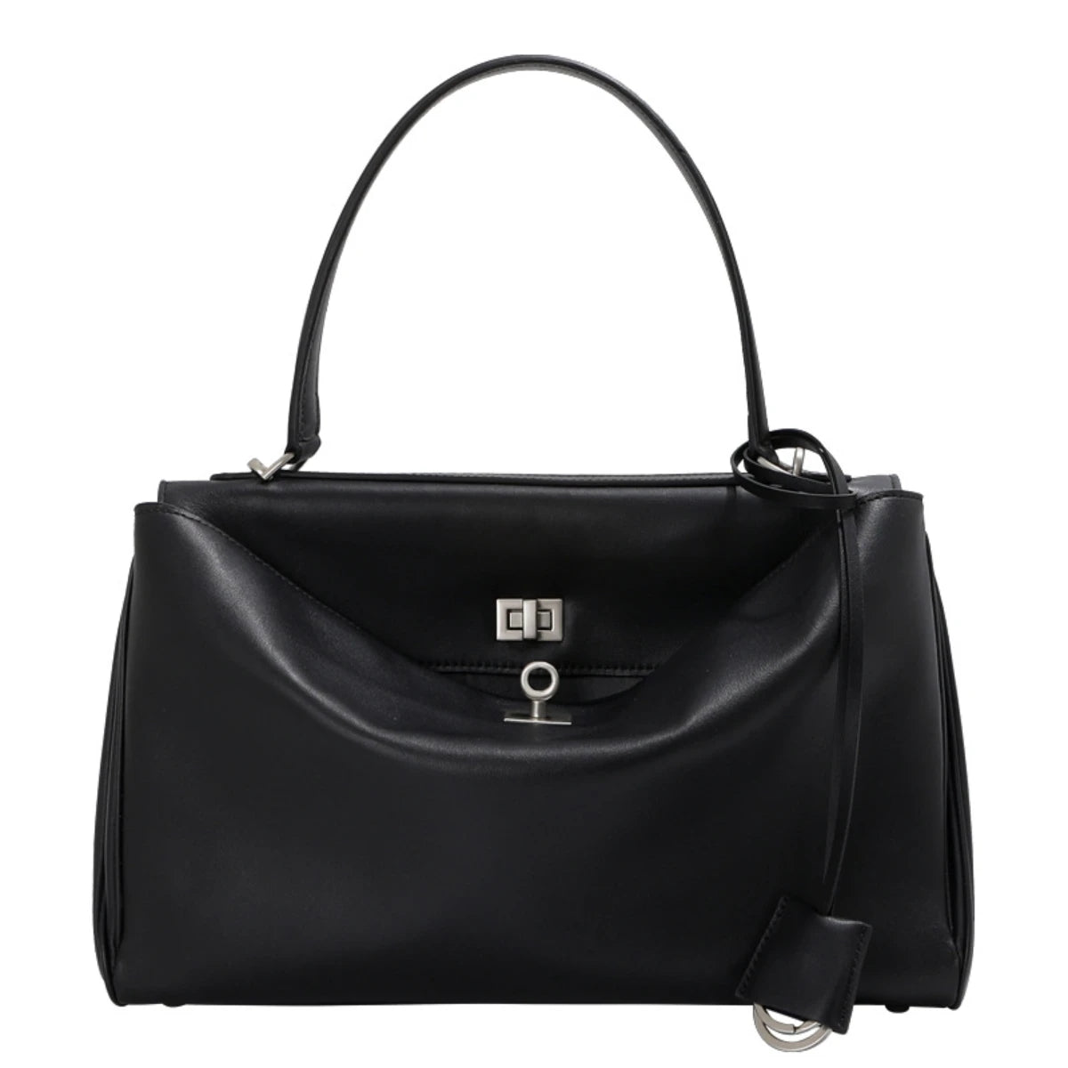Mahjong Leather Handbag, Two Sizes, Cowhide