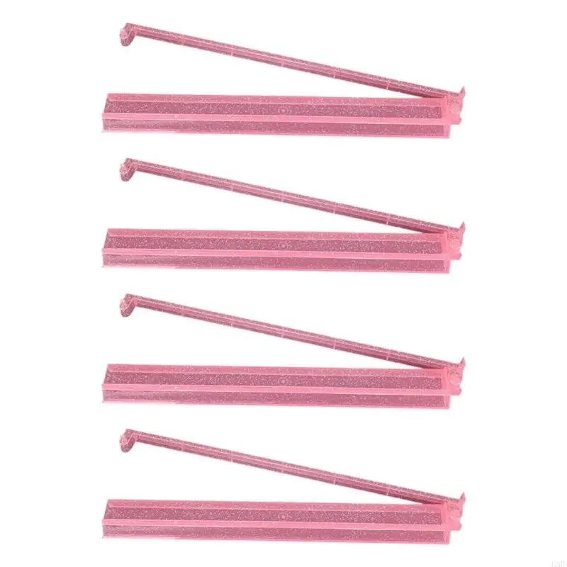 Clear Acrylic Mahjong Rack with Pusher, Set of 4
