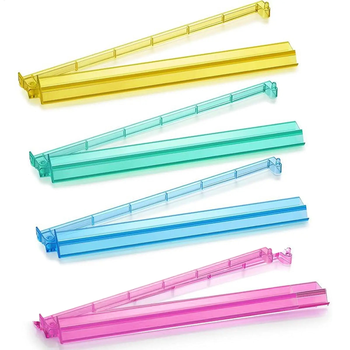 Mahjong Pushers And Racks 4 Pieces Board Game Supplies Acrylic Mahjong Tile Holder For Women Family Beginner Youth Child Bar (144 piece mahjong set)