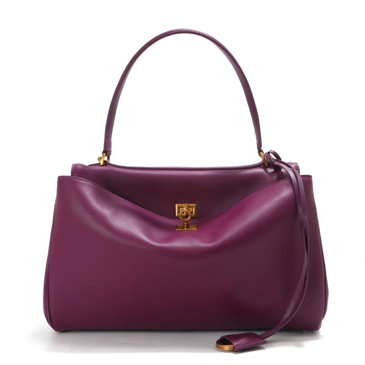 Women's Premium Genuine Leather Underarm Bag Luxury Cowhide Mahjong Bag Versatile Commute Shoulder Crossbody Handbag For Women (mahjong leather handbag)