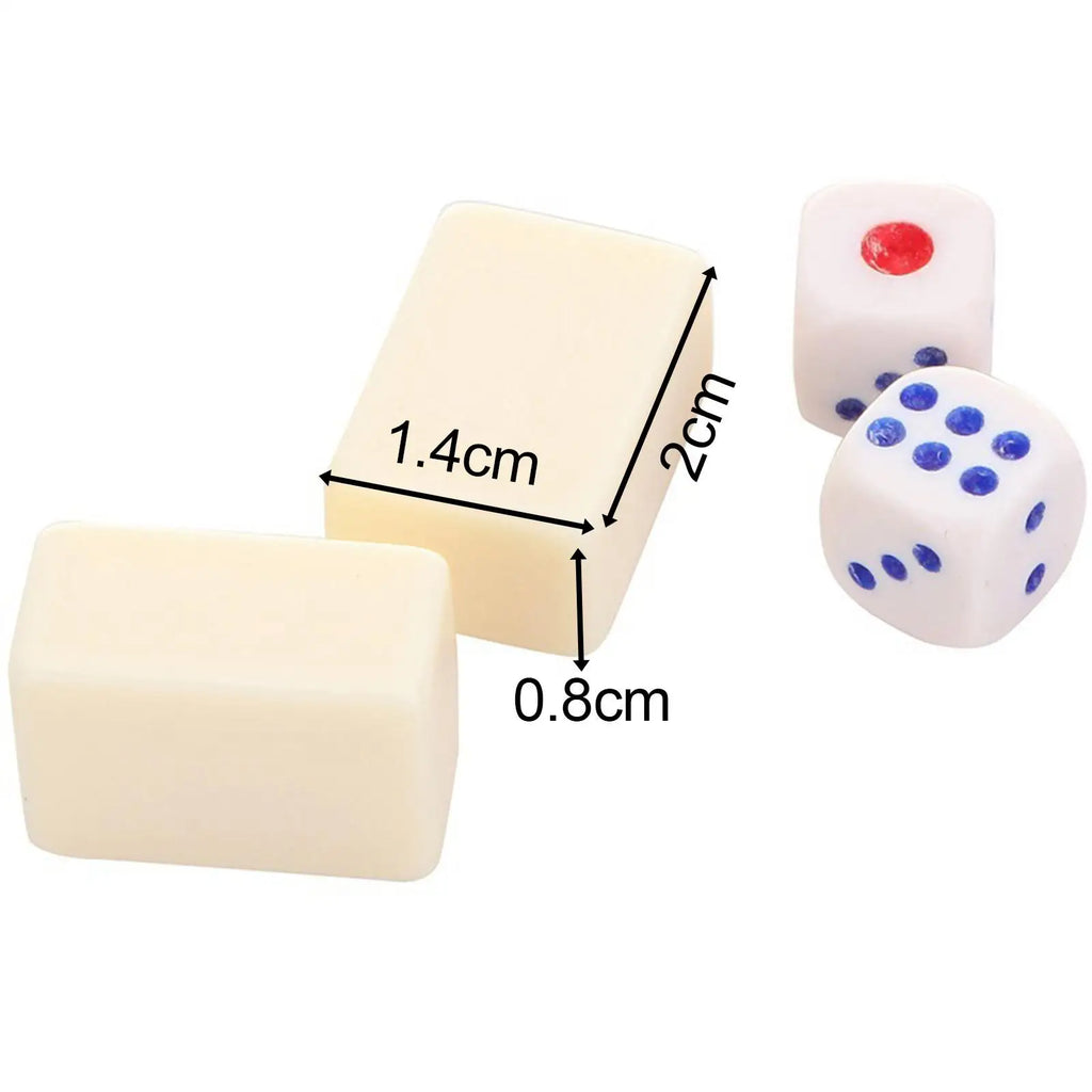 Chinese Mahjong Game Set 144 Sheets Traditional Chinese Version Game classic tiles Games Travel Mahjong Set for Travel (traditional chinese mahjong set)
