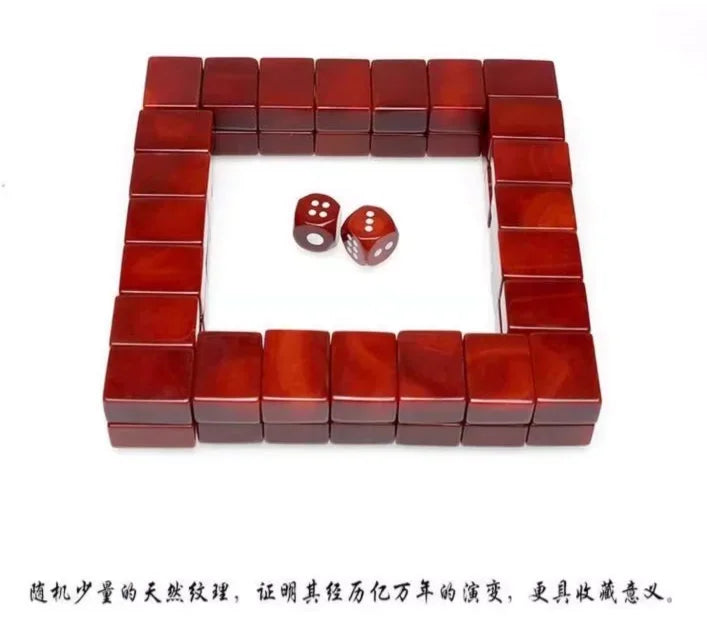 A Special grade natural agate mahjong red jade gift box, collectors use large size to give gifts to leaders and elders (agate mahjong set)