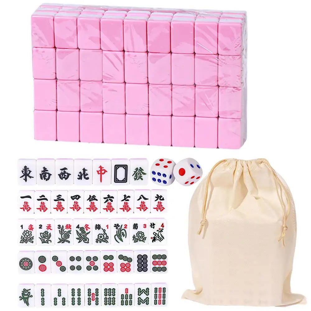 Mahjong Set 146 Tiles with Box, 22 mm Engraved